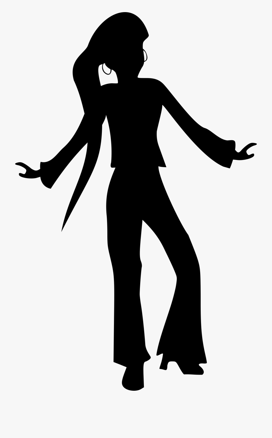 Disco Dancer - Disco Dancing Silhouette Png, Transparent Clipart