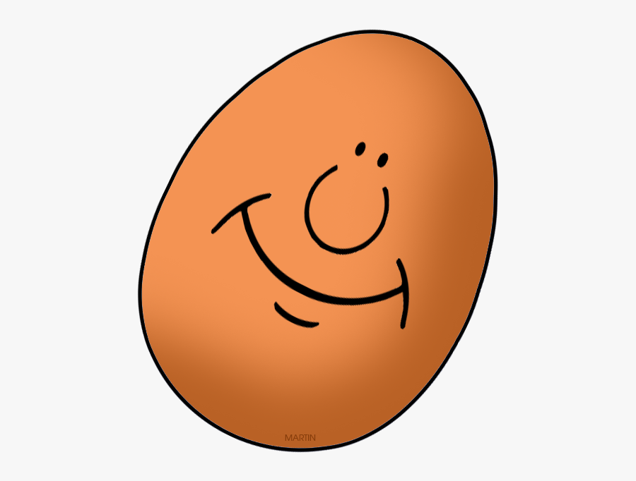 Brown Egg - Smiley, Transparent Clipart