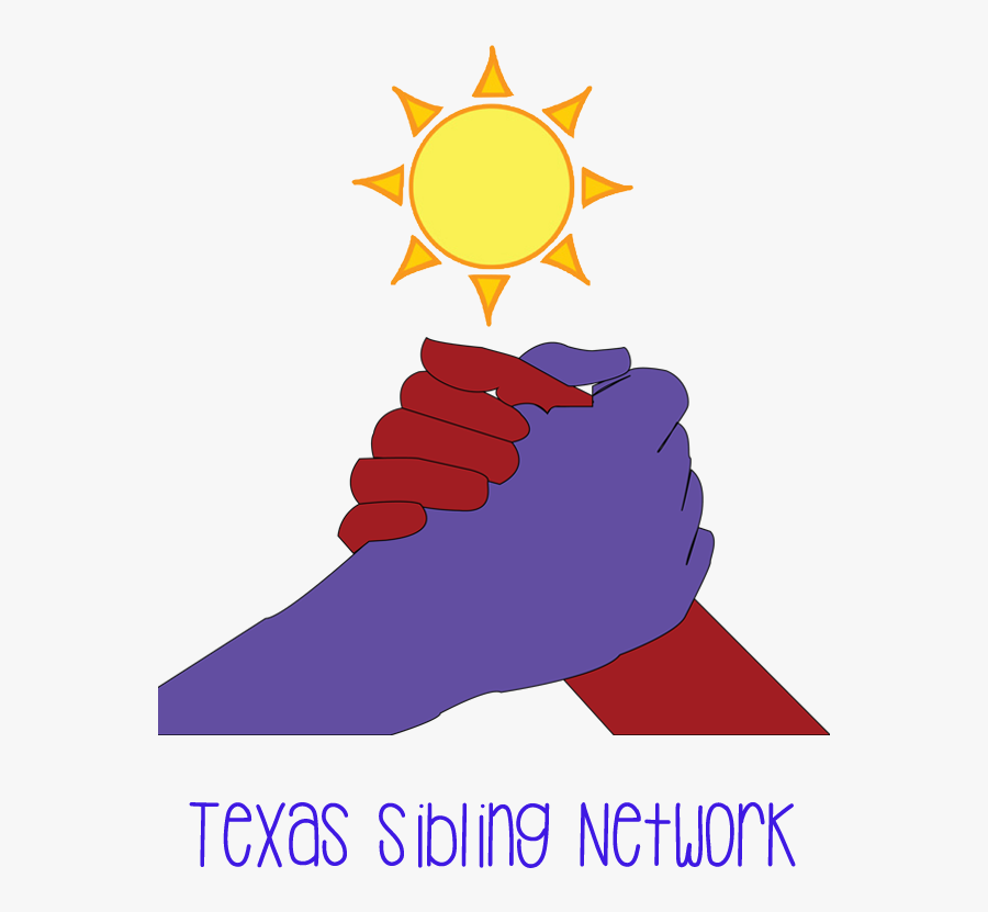 A Purple Hand And A Red Hand Clasped Together Under - Illustration, Transparent Clipart