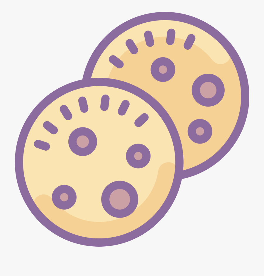 It Is An Image Of Two Overlapping Cookies - Circle, Transparent Clipart