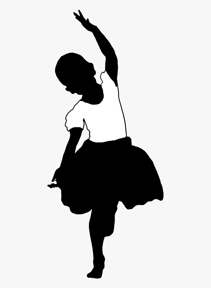 Beautiful Silhouettes Of Children - Child Dancer Silhouette, Transparent Clipart