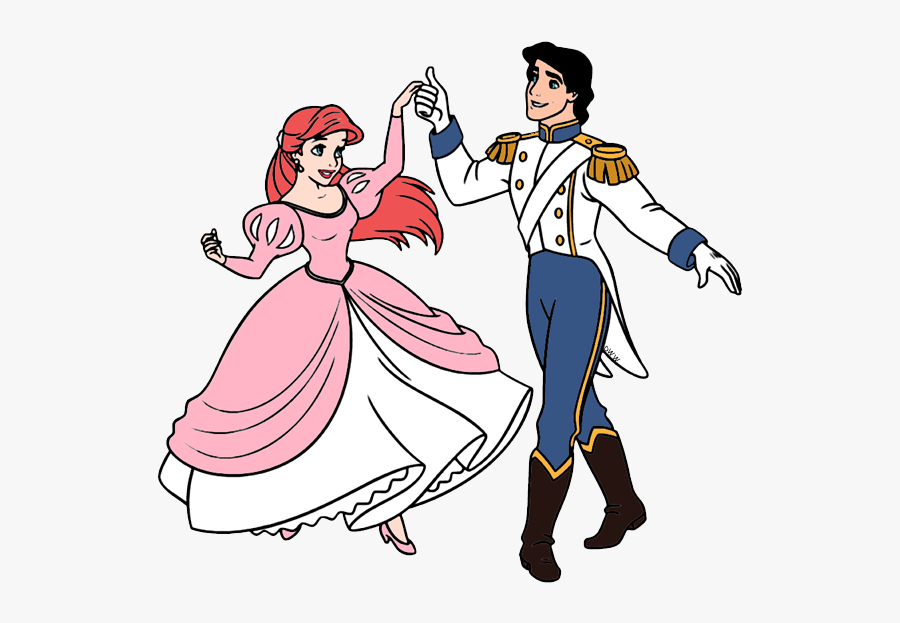 Princess Ariel And Prince Eric, Transparent Clipart