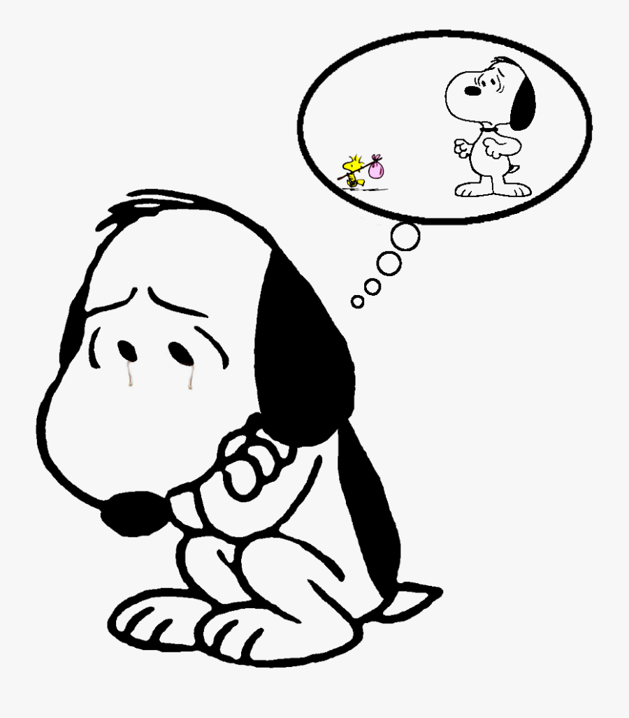 Sad Snoopy, Transparent Clipart