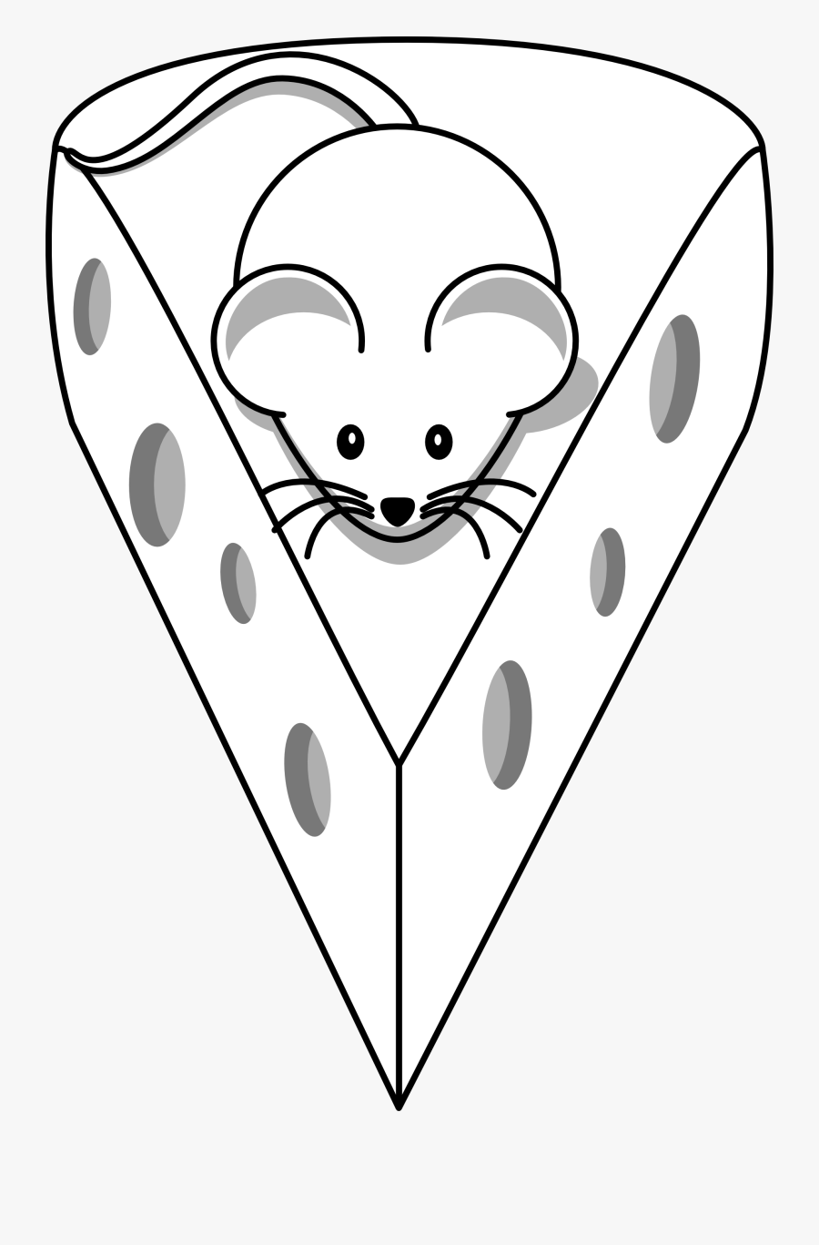Cartoon Mouse And Cheese, Transparent Clipart