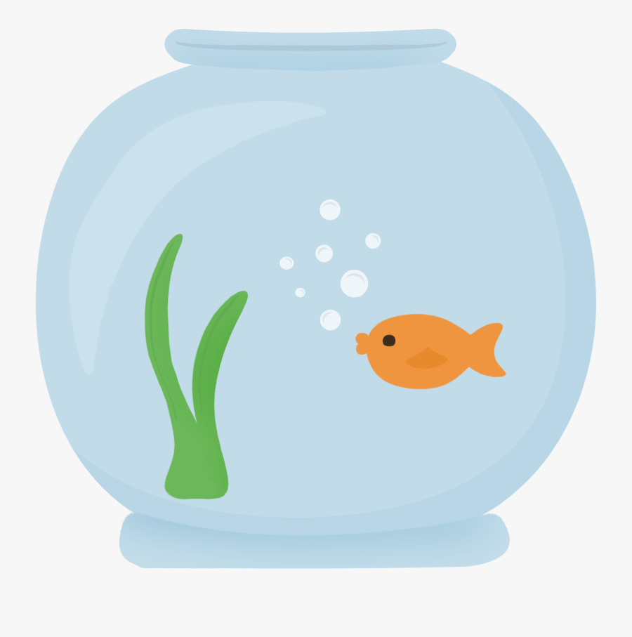 Png Fish Bowl - Goldfish, Transparent Clipart