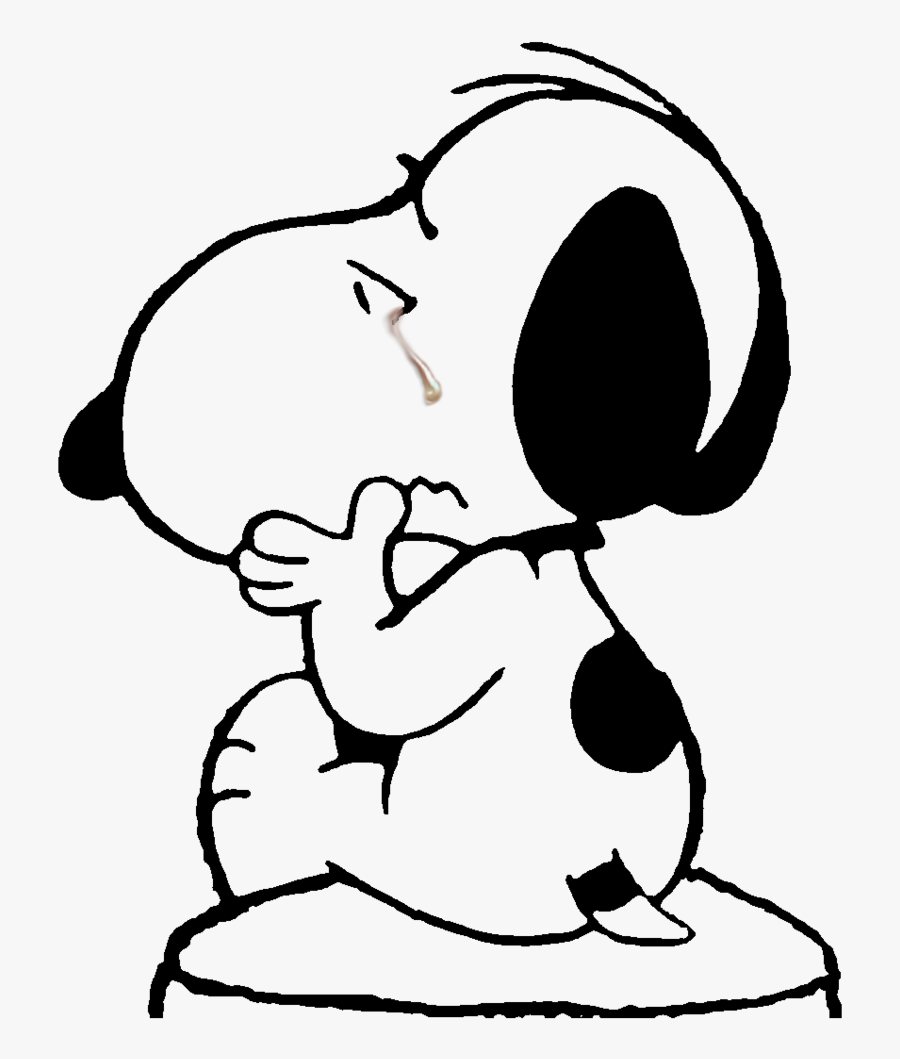 Snoopy Triste Free Transparent Clipart Clipartkey