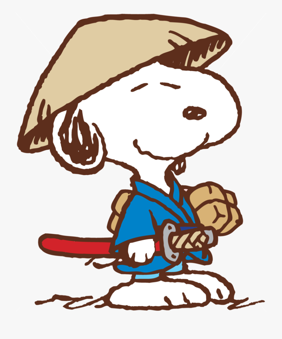 Snoopy Samurai, Transparent Clipart