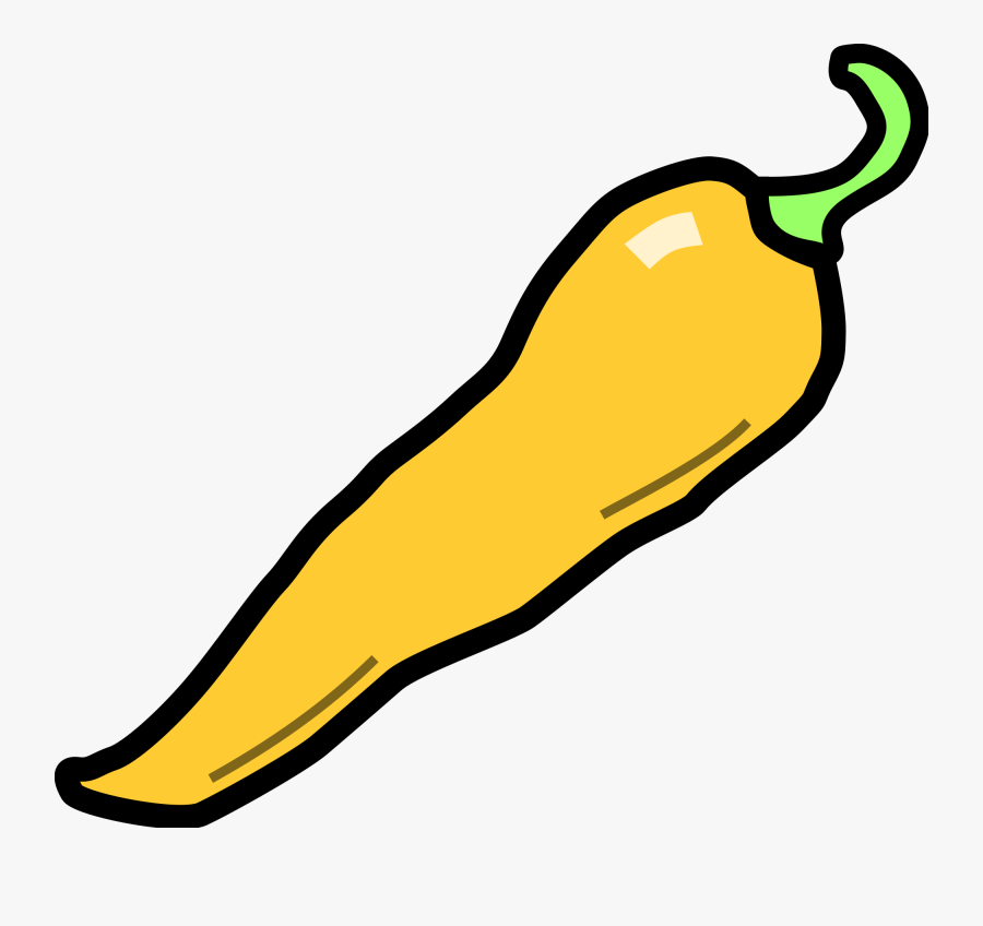Transparent Jalapeno Png - Yellow Chili Pepper Clipart, Transparent Clipart