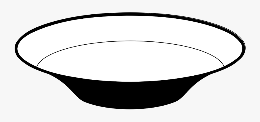Clip Art Collection Of Free Bowtel - Plato Blanco Y Negro, Transparent Clipart