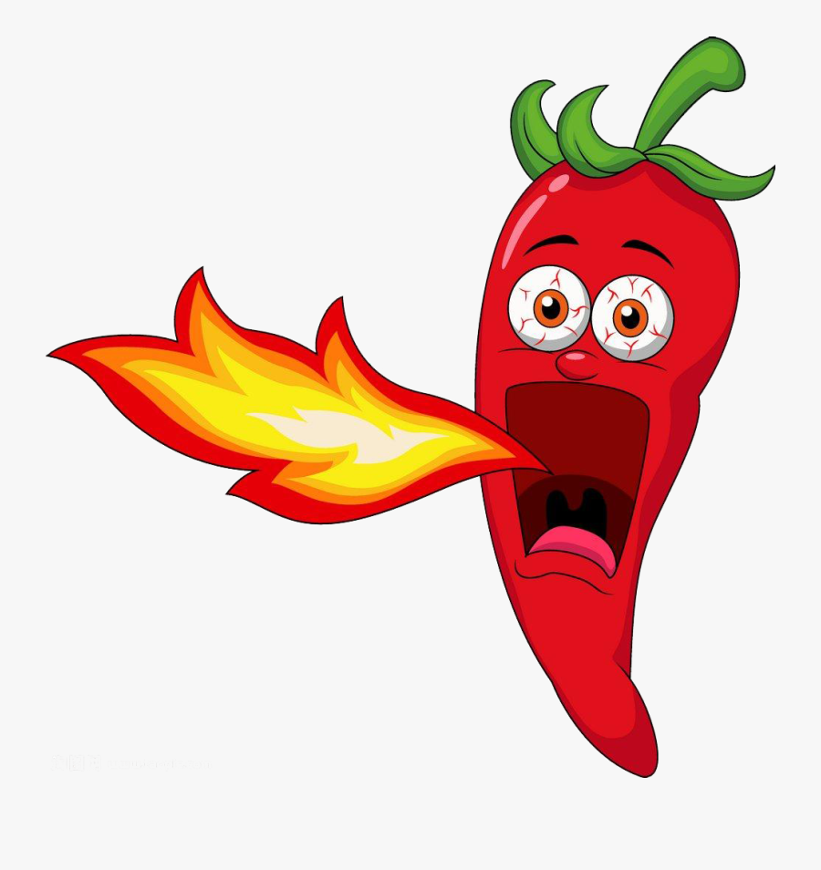 Chili Cuisine Con Carne Cartoon Voice Spit Ⓒ - Hot Chili Clipart, Transparent Clipart