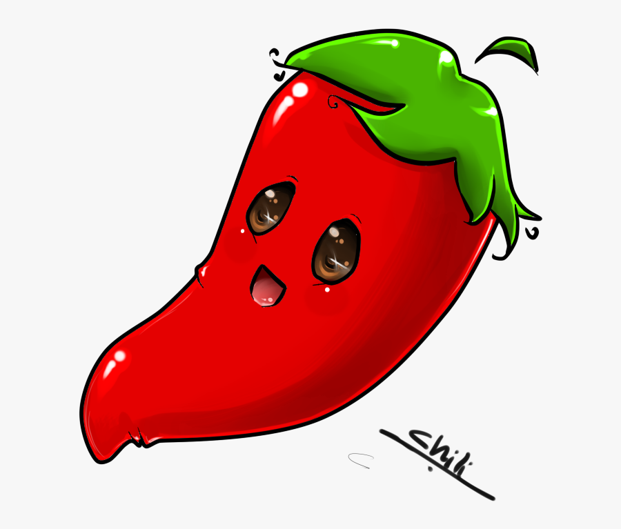 Clip Art Clip Black And - Cute Chili Clipart, Transparent Clipart