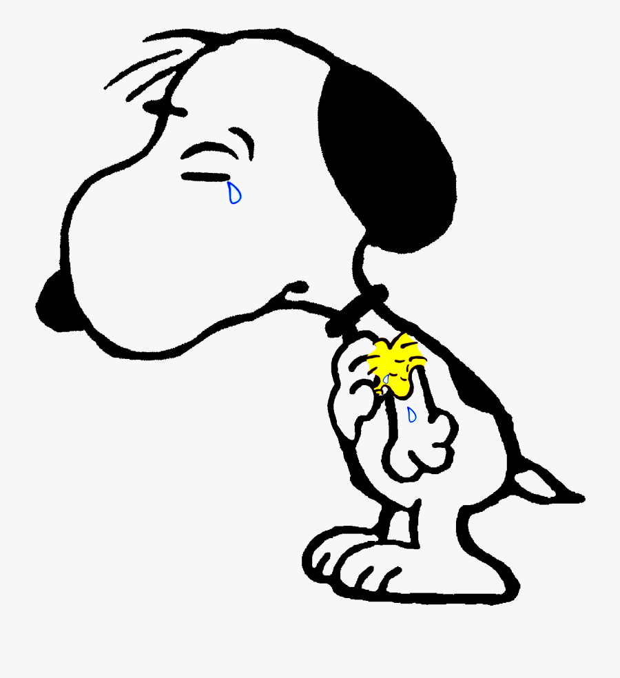 Snoopy Clipart To Download - Crying Snoopy, Transparent Clipart