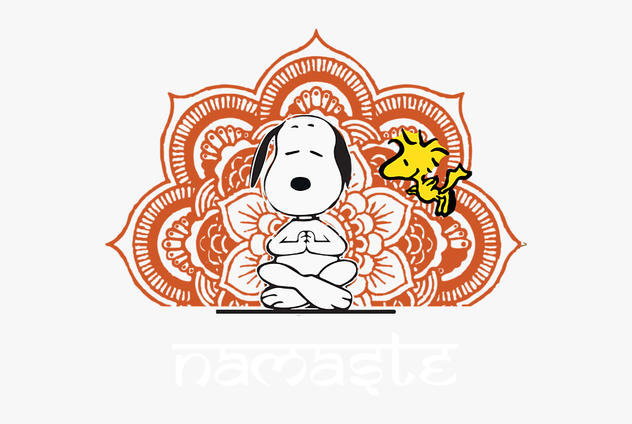 Snoopy Yoga Poses, Transparent Clipart