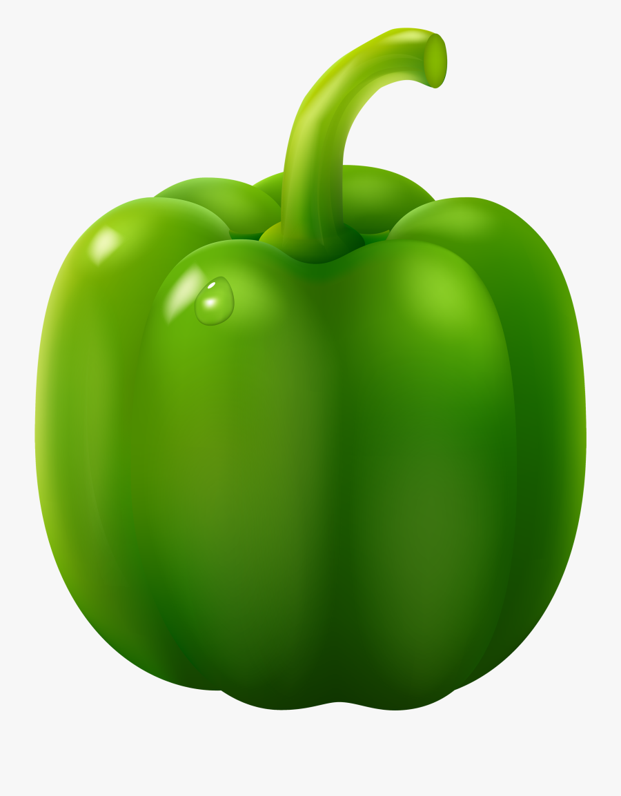 Green Pepper Png Clipart - Green Bell Pepper Clipart, Transparent Clipart