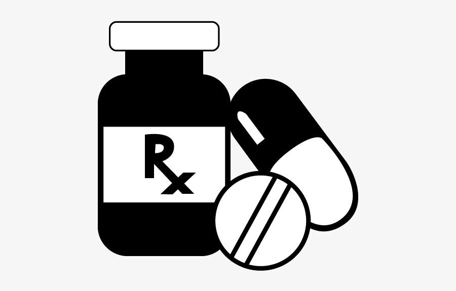 Drugs Clipart Black And White - Black And White Drugs Clipart, Transparent Clipart