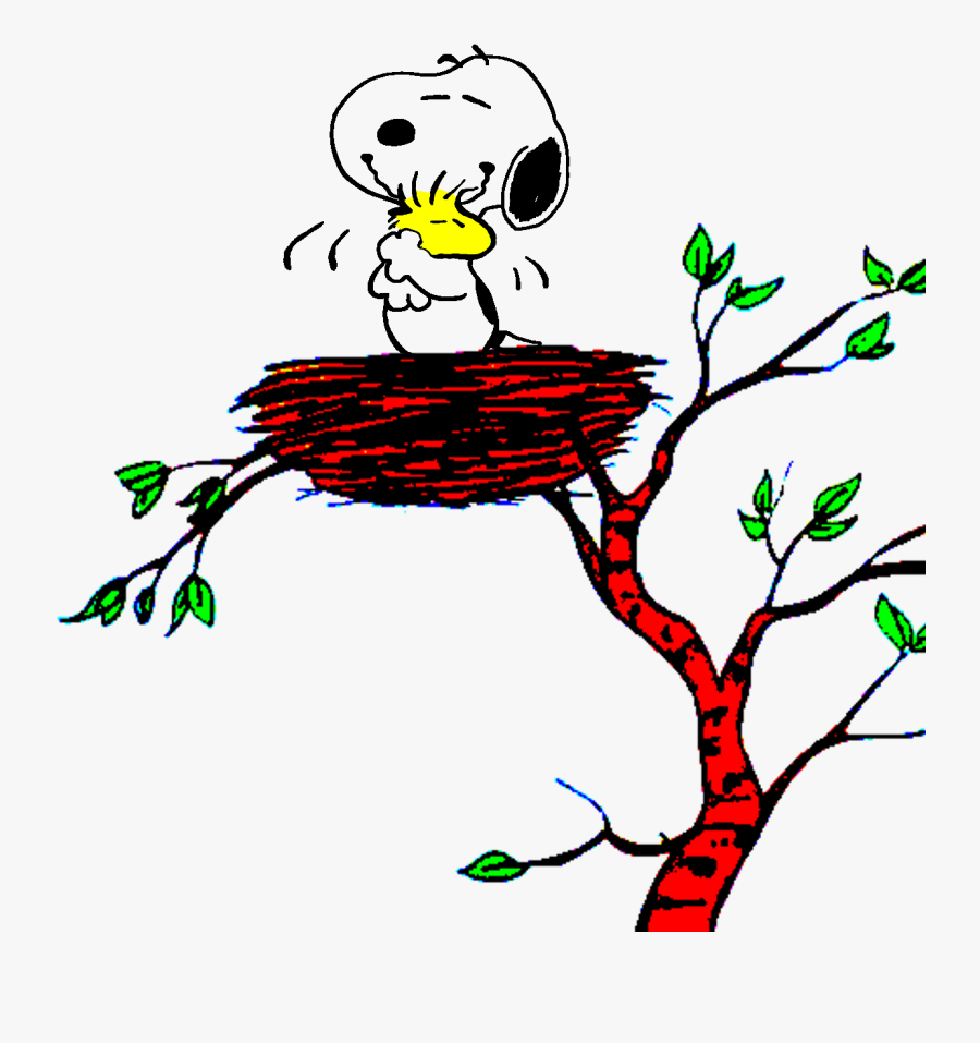 A Friend Always The House Become Snoopy - Charlie Brown Woodstock Tree, Transparent Clipart