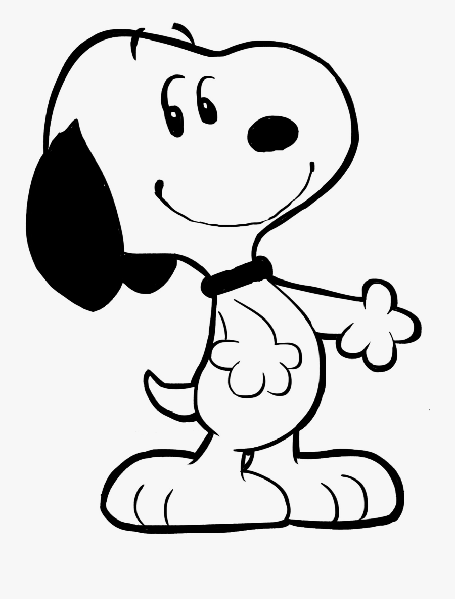 Black And White Snoopy, Transparent Clipart