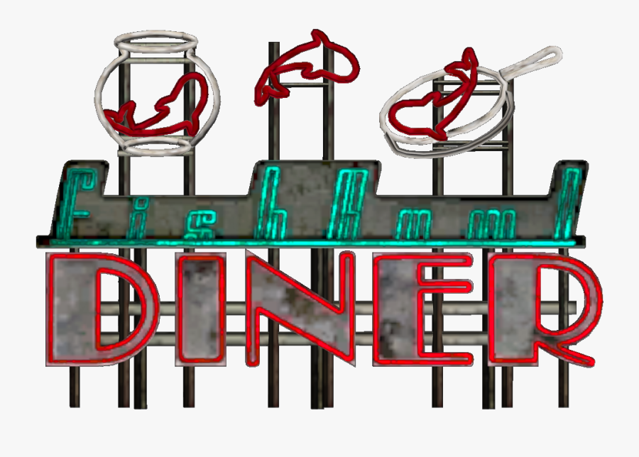 Fishbowl Diner Sign - Diner Png, Transparent Clipart