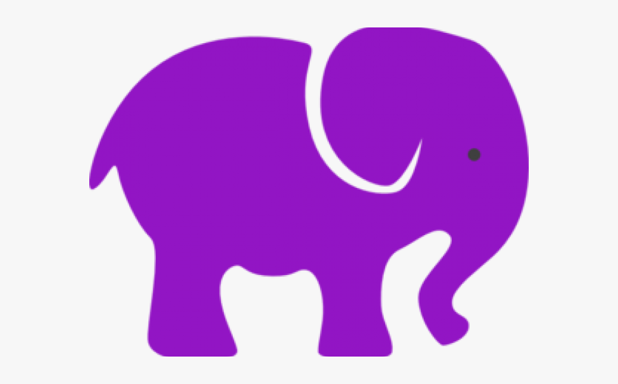 Lavender Clipart Elephant - Clip Art, Transparent Clipart