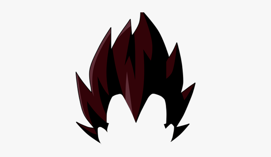Spiky Hair Png No Color Clipart - Vegeta Dressed Like A Clown, Transparent Clipart