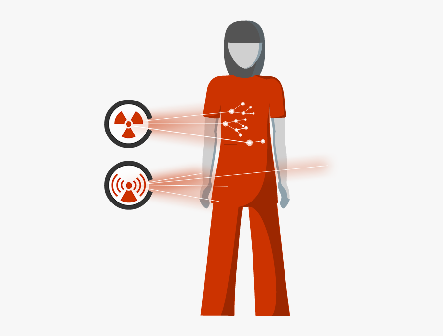 Illustration Of A Person Exposed To An Ionizing Radiation - Ionizing Radiation, Transparent Clipart