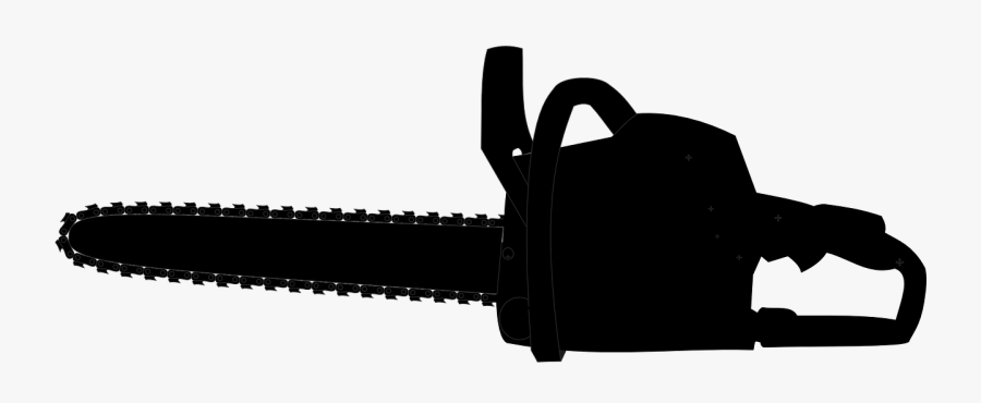 Chainsaw Clipart Black And White, Transparent Clipart