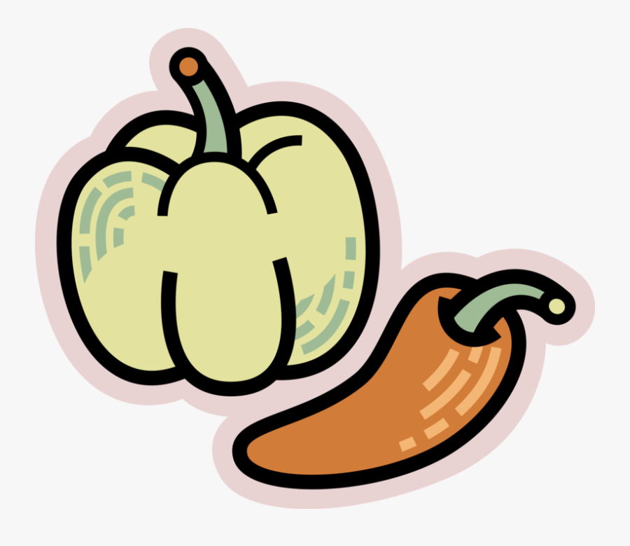 Clip Art Red Chili And Green, Transparent Clipart