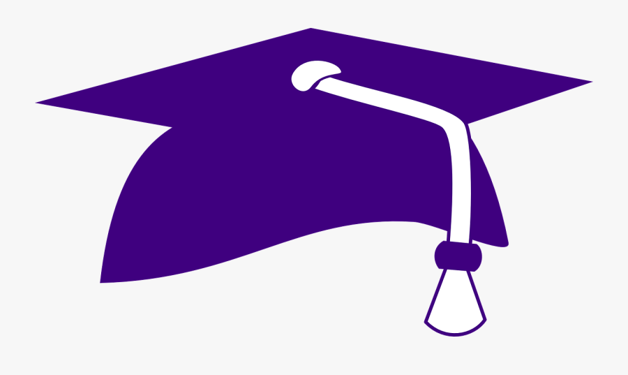 Graduation Hat - Purple Graduation Cap Clipart, Transparent Clipart