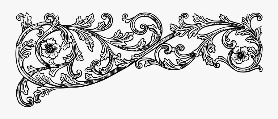 Clip Art Flourishes Transparent Download - Vintage Flourish Png, Transparent Clipart