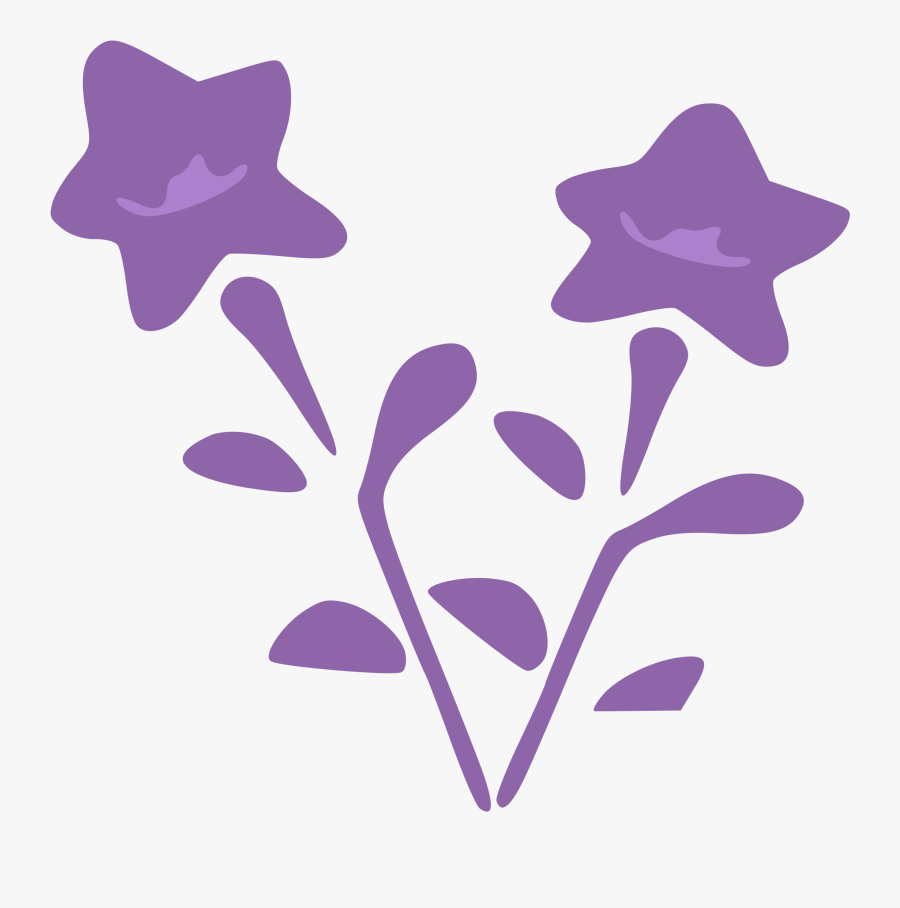 Purple Flowers Vector Clipart Image - Design About Flower Clip Art, Transparent Clipart
