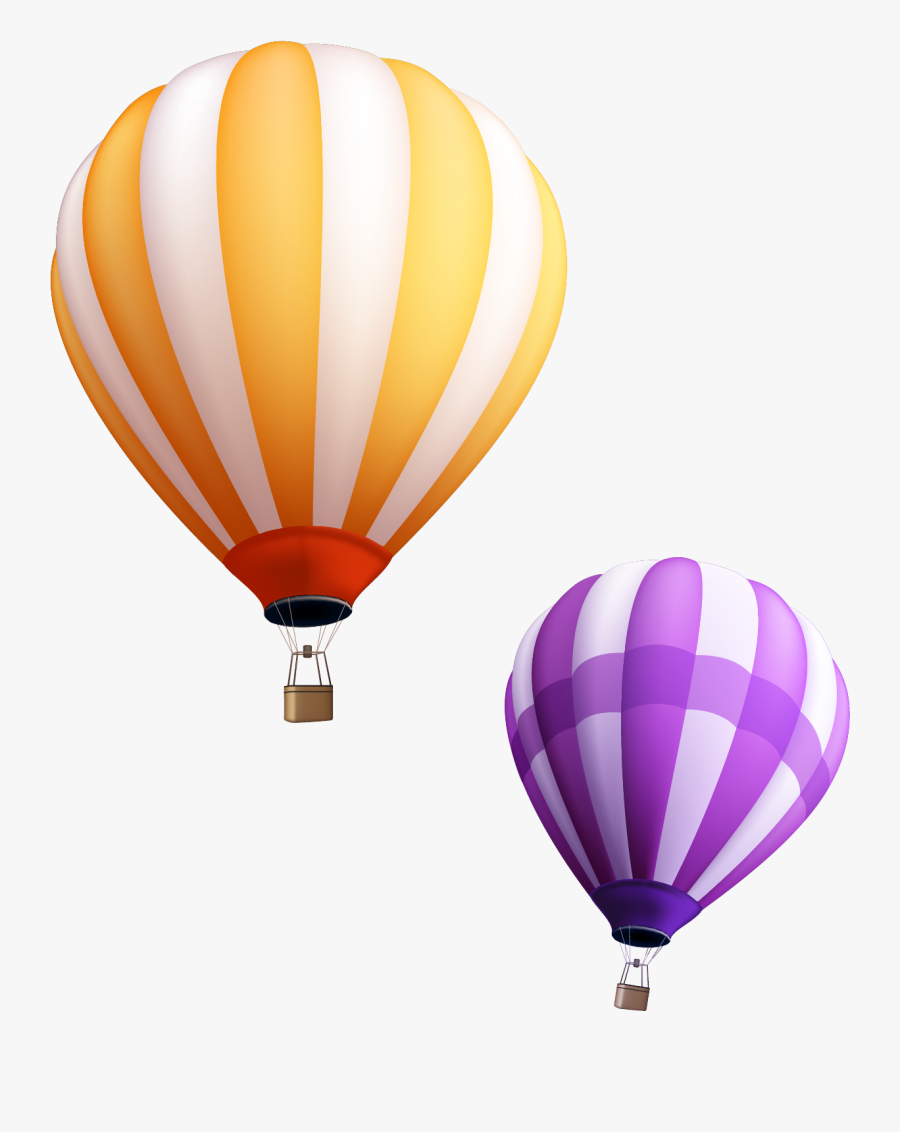 Hot Air Balloon Clipart Lavender - Clip Art Hot Air Balloon Png, Transparent Clipart