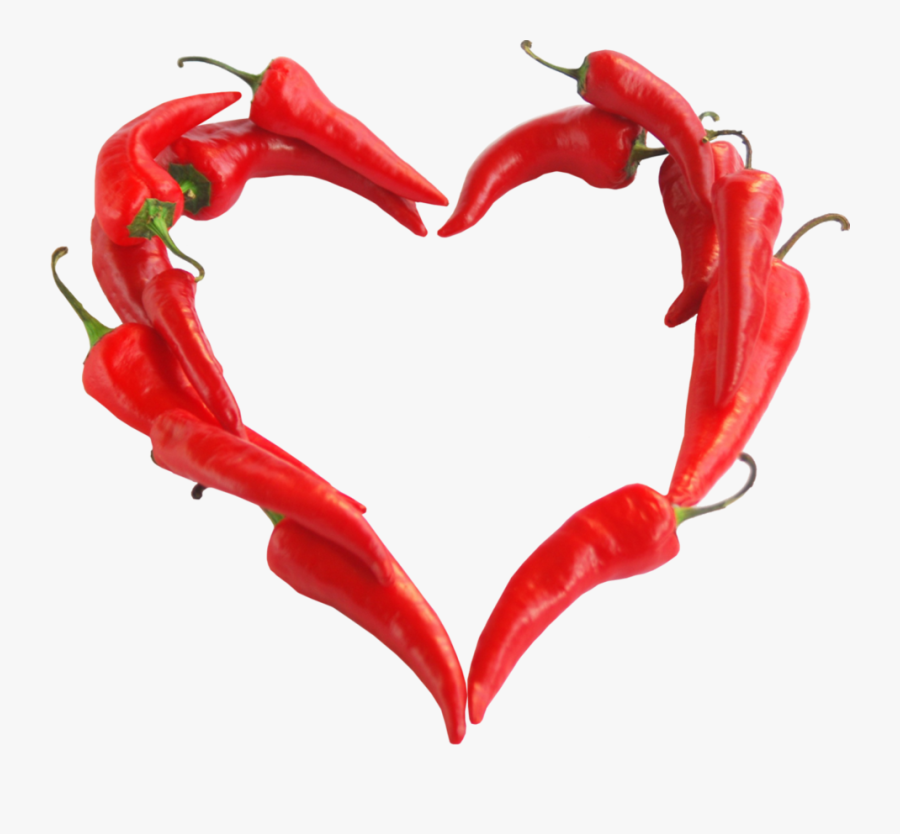 Clip Art Transparent Download Clipart Chili - Chili Pepper Heart Png, Transparent Clipart