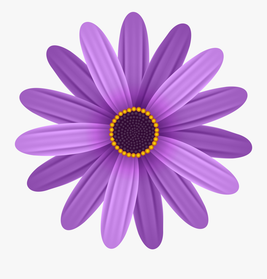 Purple Flower Transparent Png Clip Art Image, Transparent Clipart