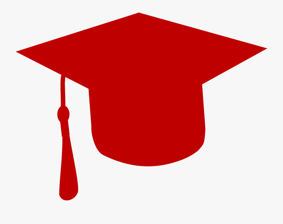 Transparent Red Cap And Gown, Transparent Clipart