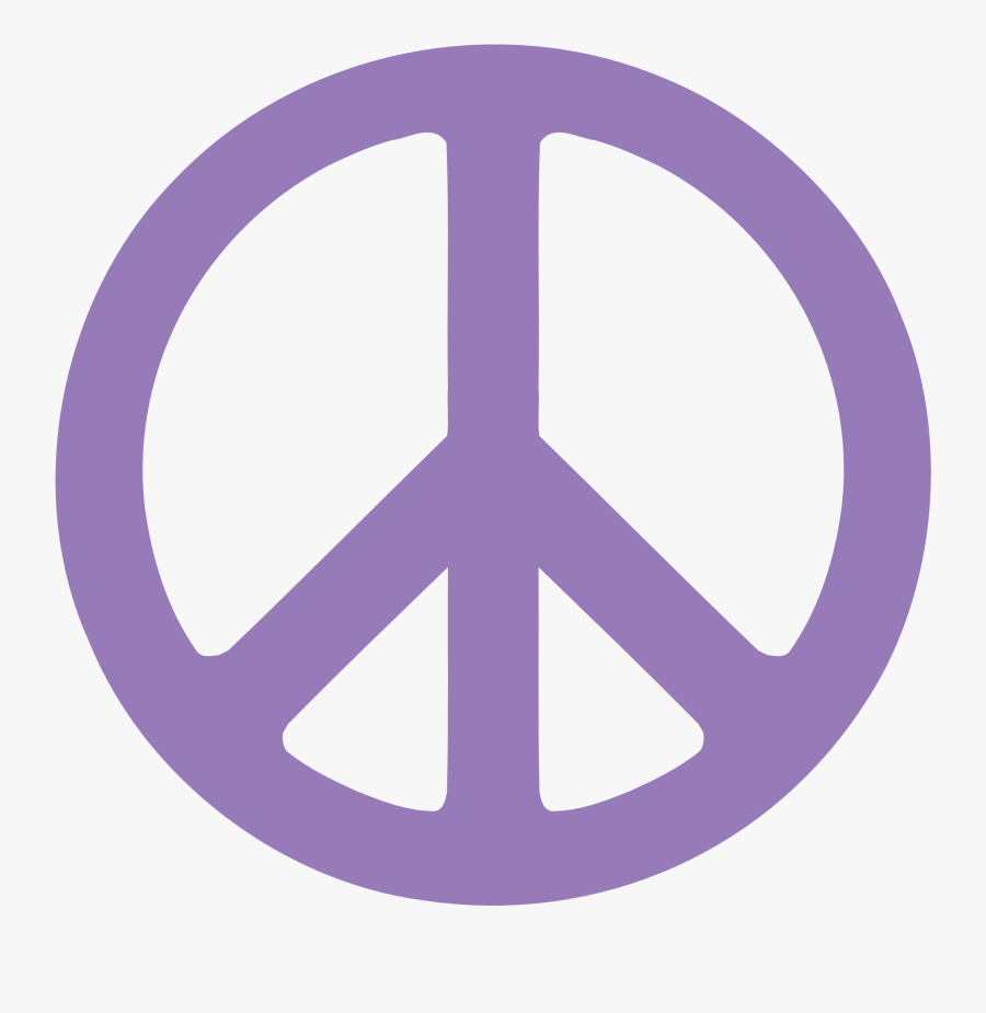 Lavender Purple Peace Symbol 1 Dweeb Peacesymbol - Green Peace Sign Png, Transparent Clipart