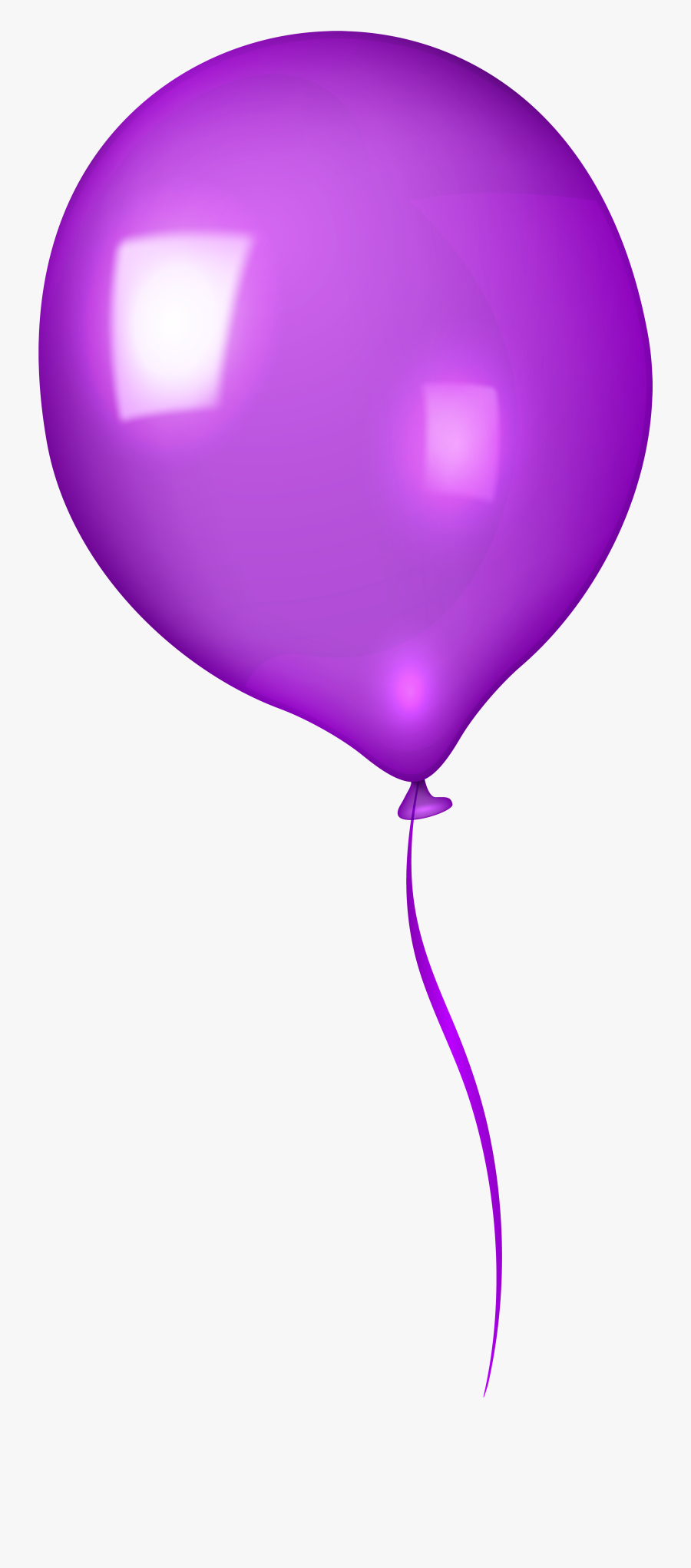 Baloons Cliparts - Purple Balloon Transparent Background, Transparent Clipart