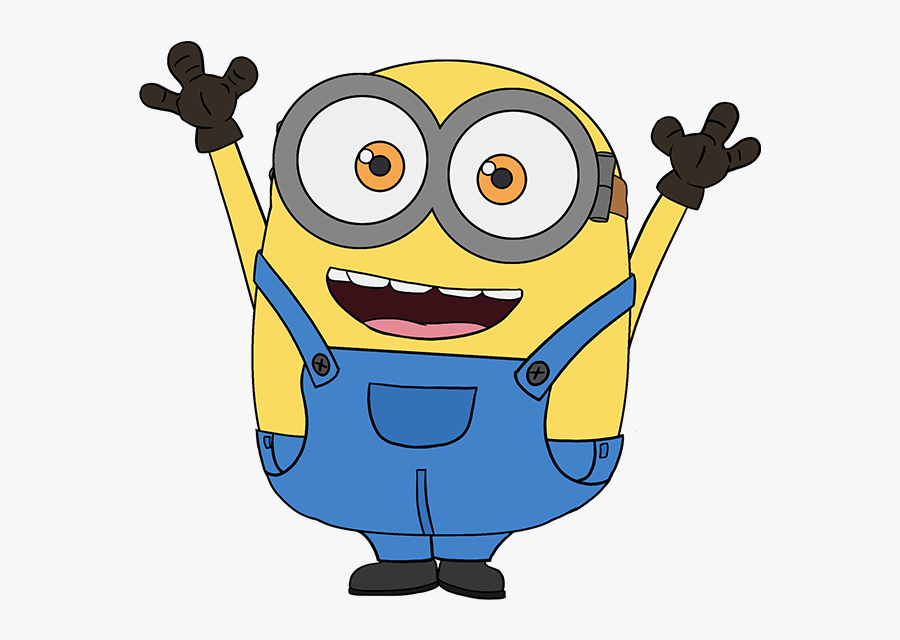 Drawing Clipart Minion - Minion Bob Drawing Step By Step, Transparent Clipart