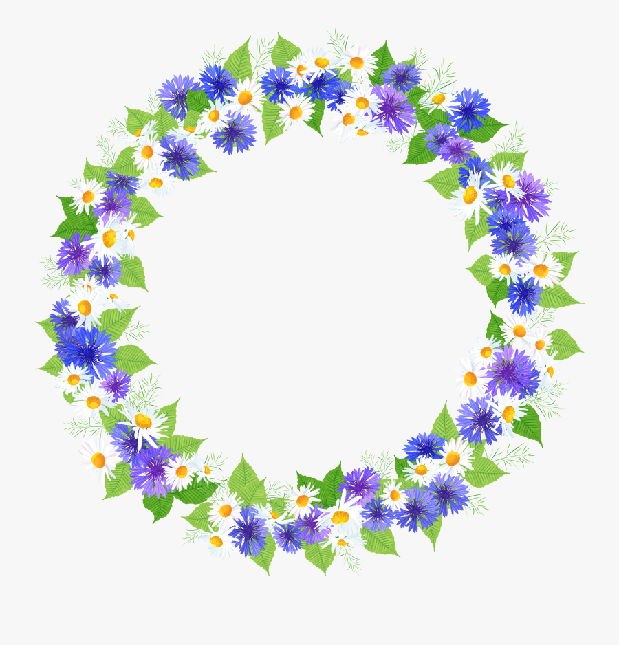 Floral Round Decoration Png - Round Flower Clipart Png, Transparent Clipart