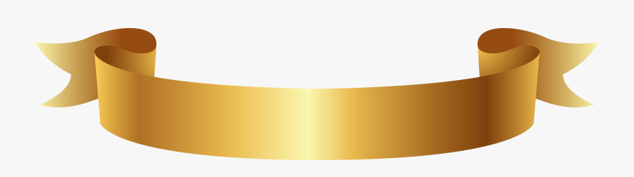 Golden Ribbon Banner Png Clipart - Gold Ribbon Banner Vector, Transparent Clipart