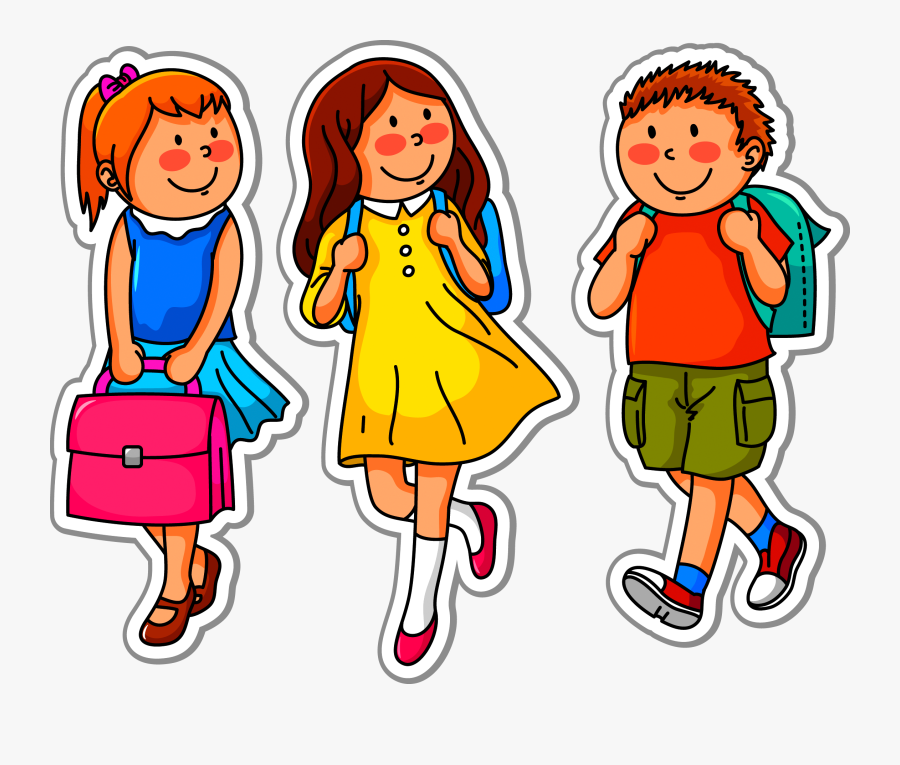 School Child Clip Art - Class 1 English Book, Transparent Clipart