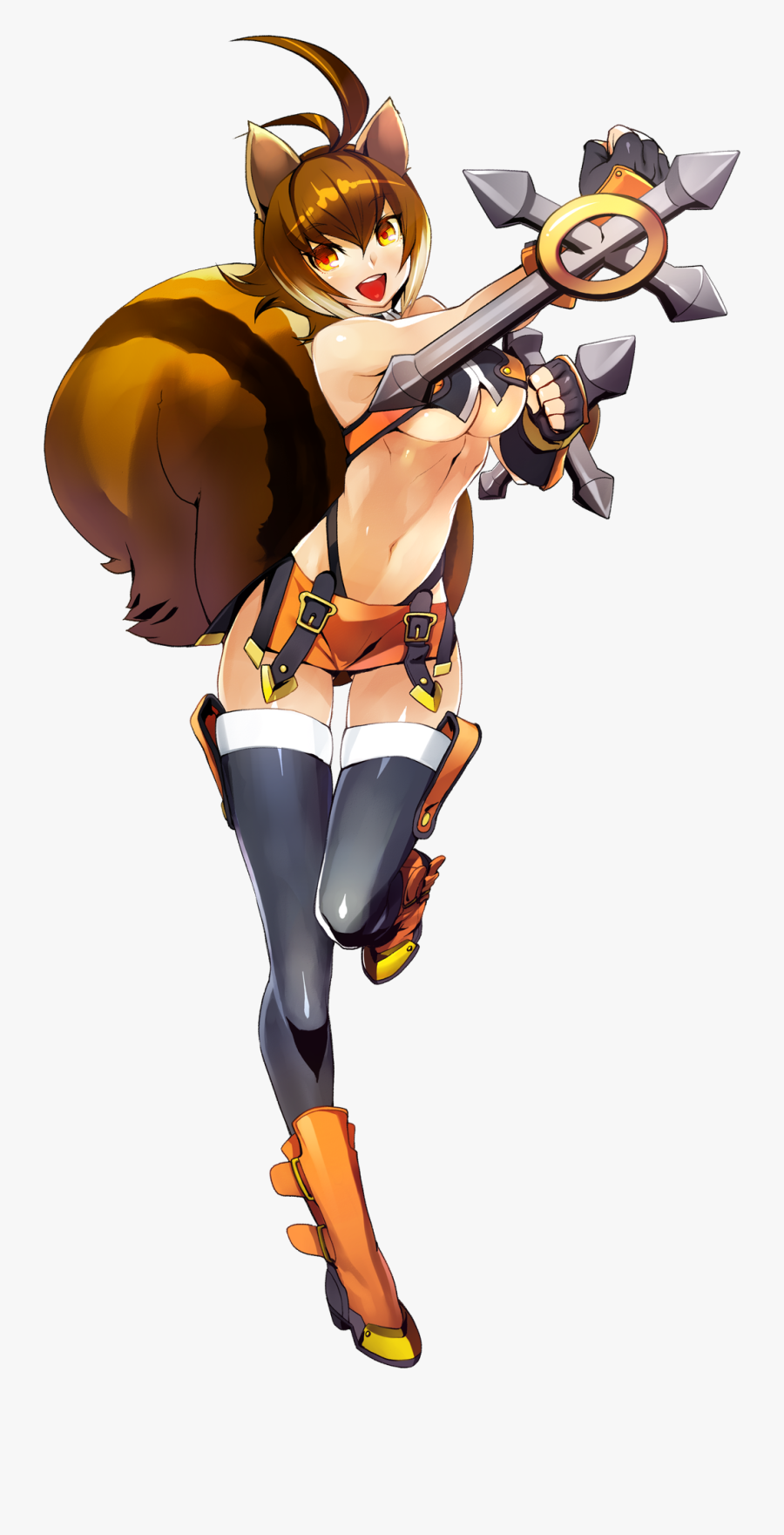 Transparent Chainsaw Clipart - Makoto Nanaya, Transparent Clipart