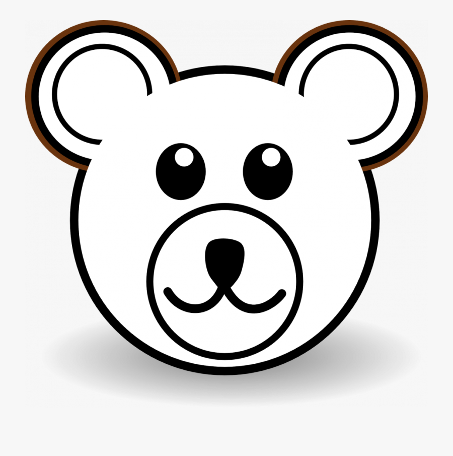 Teddy Bear Face Coloring Page , Free Transparent Clipart - ClipartKey
