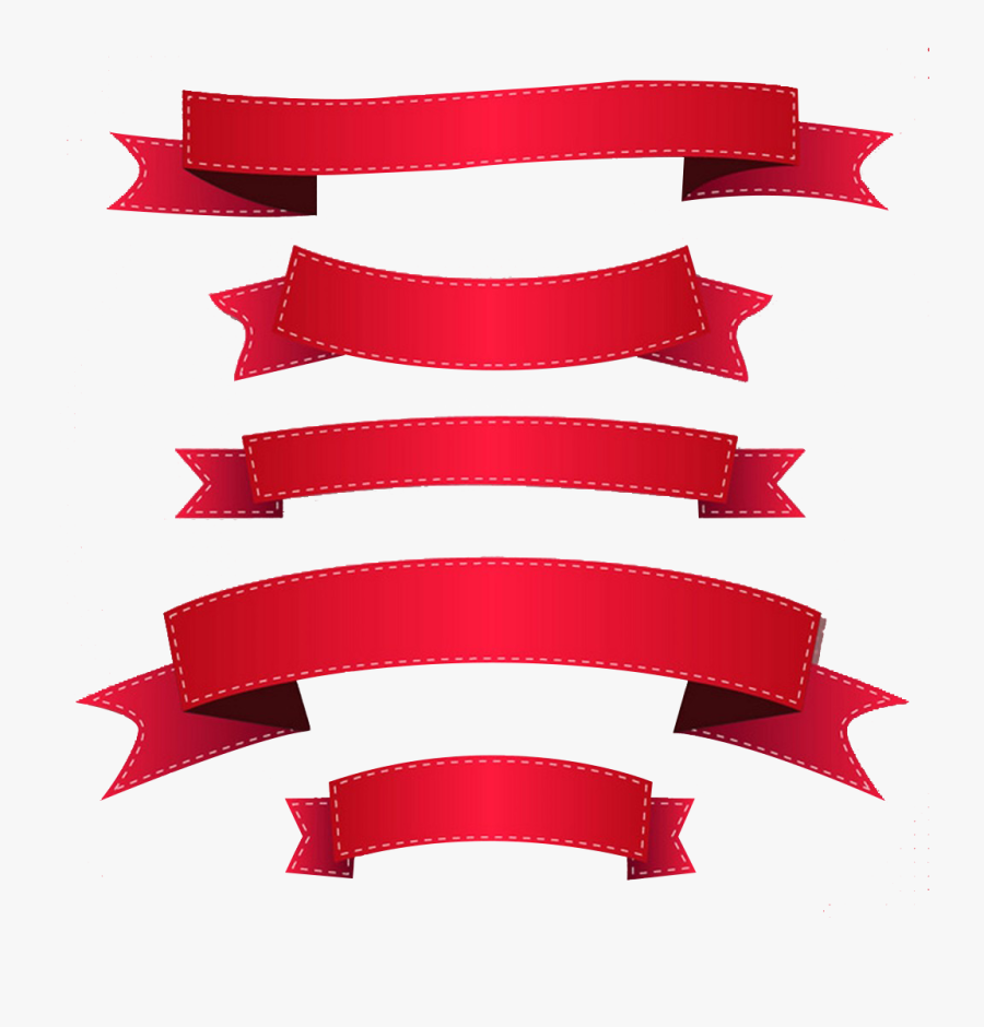 Ribbon Banner Clip Art - Ribbon Vector Png, Transparent Clipart