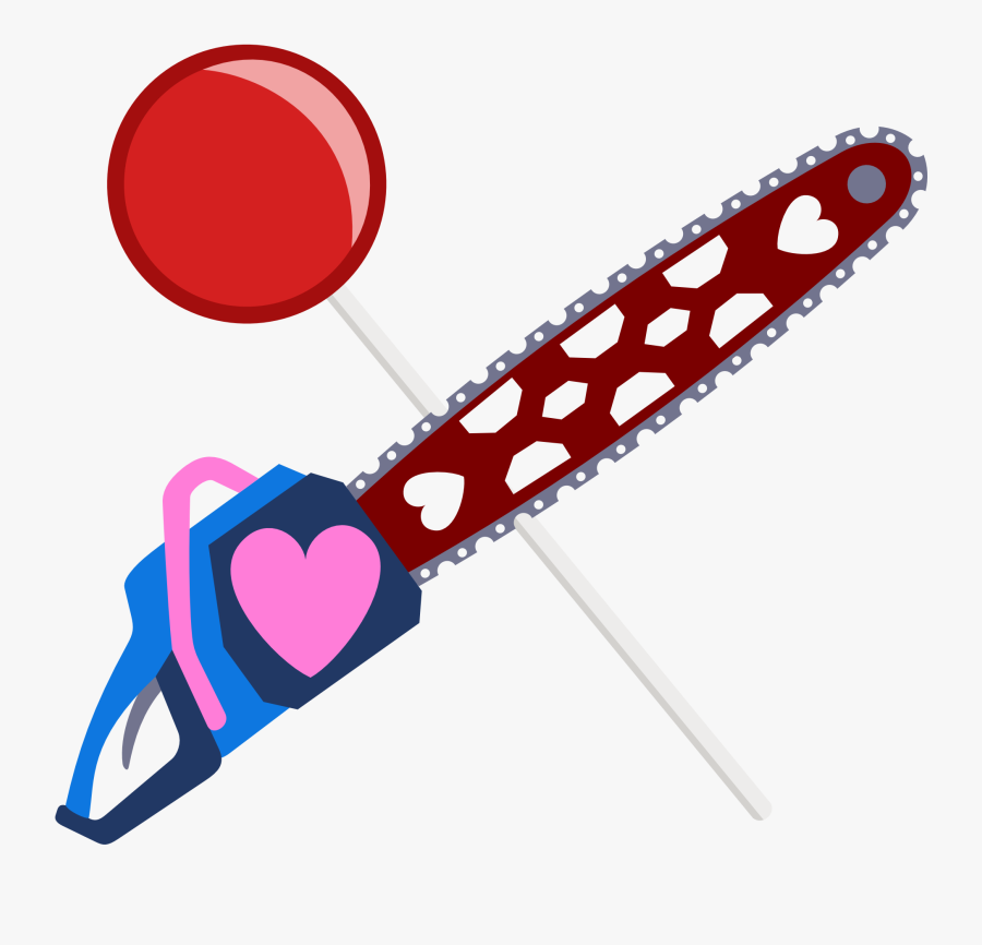 Chainsaw Vector Red - Mlp Pinkamena Cutie Mark, Transparent Clipart