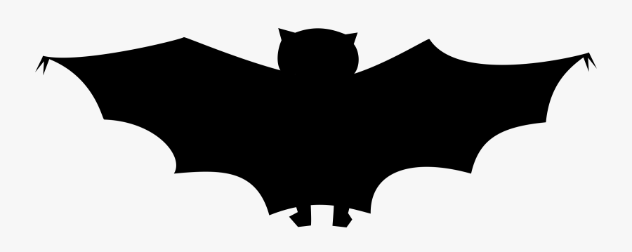 Plain Black Bat Clipart By Stevepetmonkey - Desene De Halloween Lilieci, Transparent Clipart