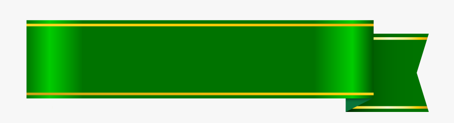 Green Ribbon Banner Png - Straight Ribbon Banner Png, Transparent Clipart