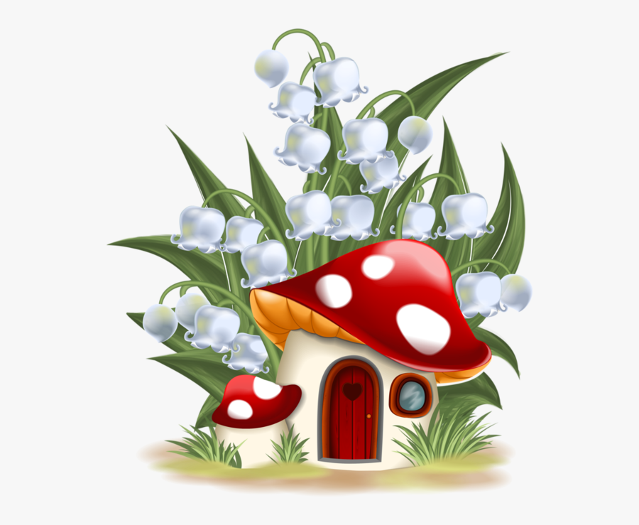 Lily Of The Valley Clipart Forget Me Not - Fairy World On Mushrooms, Transparent Clipart