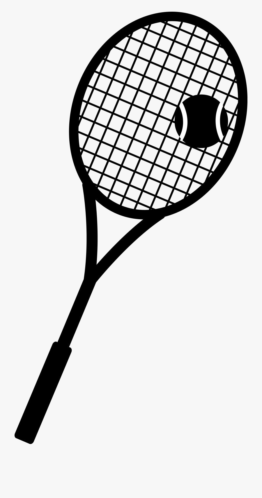 Tennis Racket Clipart - Transparent Background Badminton Clipart, Transparent Clipart