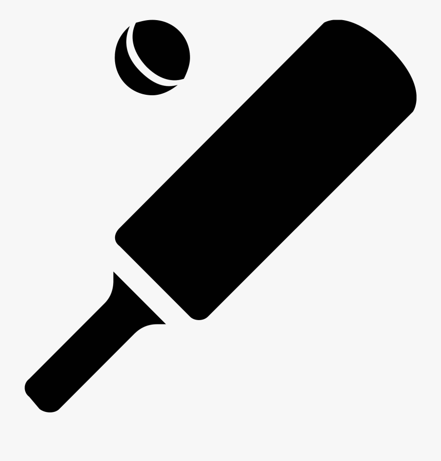 Cricket Bat Icon Png, Transparent Clipart
