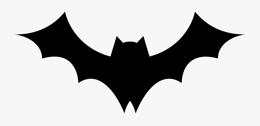 Bat Clipart Symmetrical - Bat Silhouette, Transparent Clipart